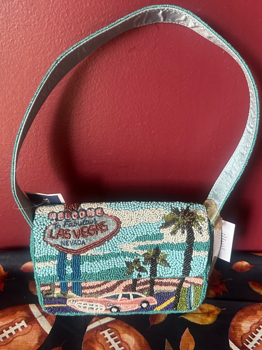 Viral LAS VEGAS beaded bag! NWT